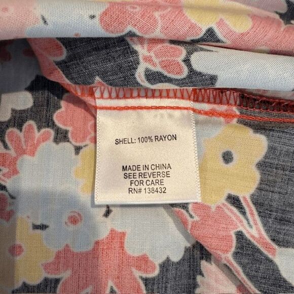 NWT Modcloth Black Floral Paradise Adjustable Tie Strap Dress Mini Size Small - Picture 5 of 9